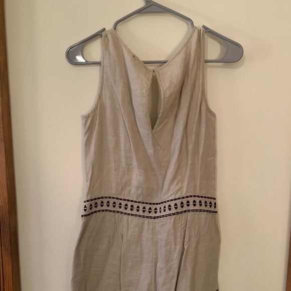 Loft Linen Embroidered Romper - Picture 7 of 8